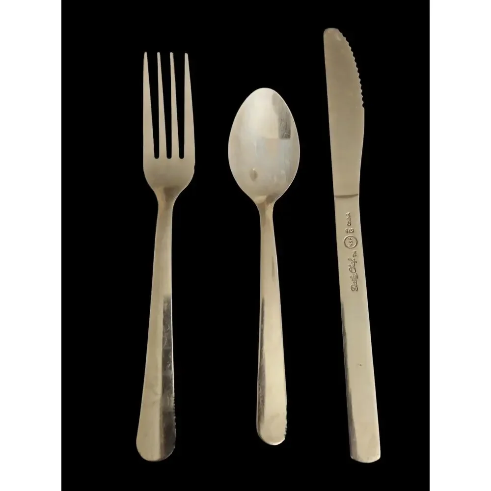 Daily Chef 48 Piece Stainless Steel Flatware Set Forks Knives Teaspoons